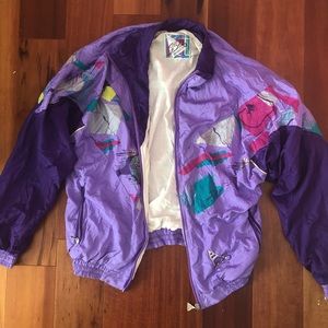 Authentic vintage oversized colorblock windbreaker